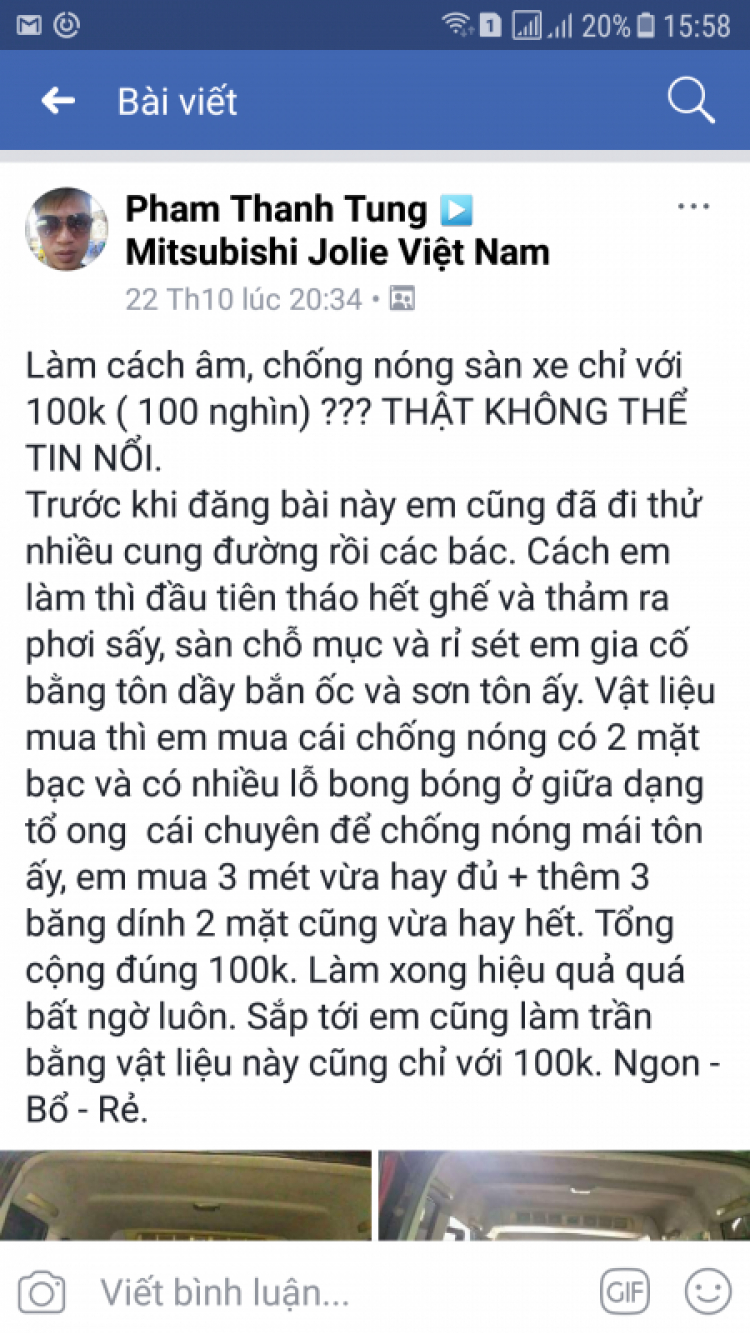 Jolie - Chiếc xe thân thiện