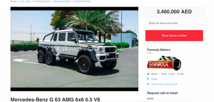 Siêu bán tải Mercedes G63 6x6 đã có mặt tại Campuchia