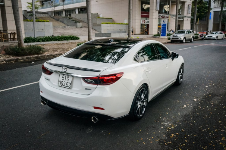 Nâng cấp nhẹ Mazda 6 FL 2017 ( H&R Lower, Tanabe Exhaust, Aero Kit...)