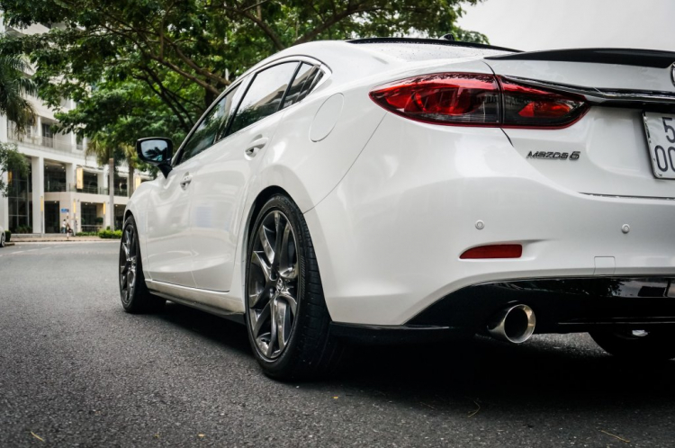 Nâng cấp nhẹ Mazda 6 FL 2017 ( H&R Lower, Tanabe Exhaust, Aero Kit...)