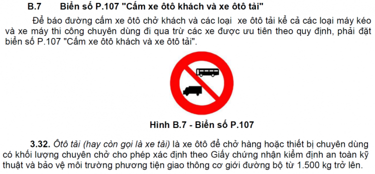 Có biển này tải 1T5< có được chạy vào??? Có biển này tải 1T5< có được chạy vào???