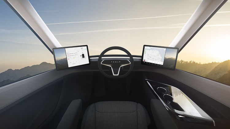 Lộ diện nội thất tương lai của Tesla Semi Truck