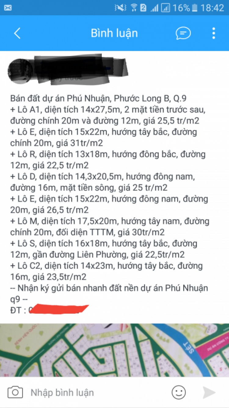 Cập nhật tình hình đất giá quận 9