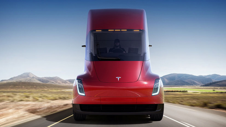 Xe đầu kéo chạy điện Tesla Semi Truck báo giá từ 150.000 USD