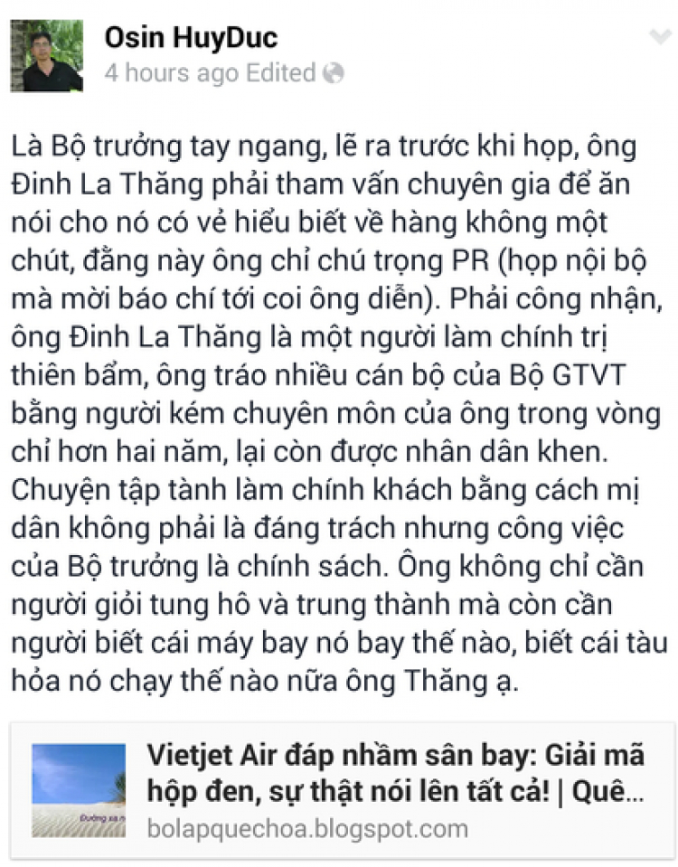 Bác Thăng thua một keo, lại "vũ như Cẩn"