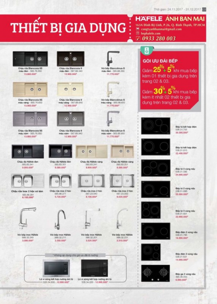 Khóa, phụ kiện, thiết bị bếp Hafele, Blum, Hettich, Bosch, Teka, Malloca, Cata...