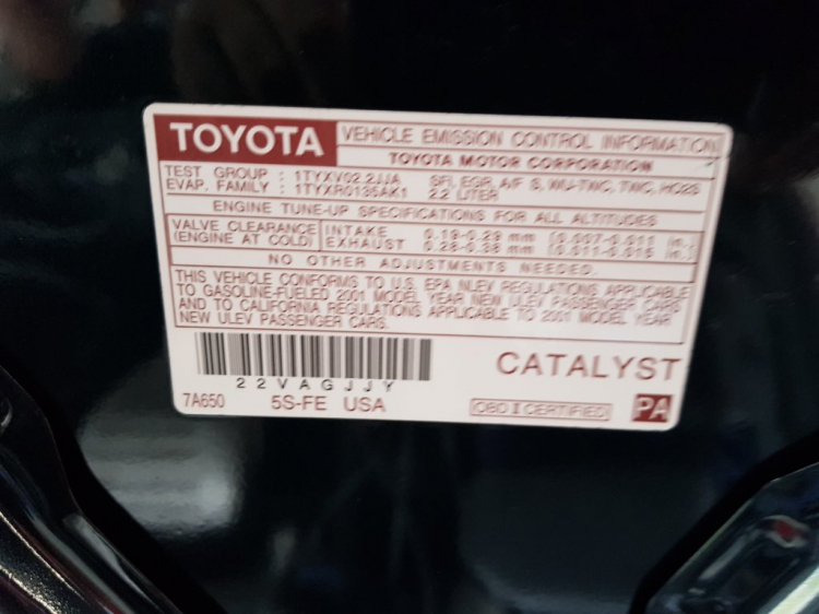 Camry: Trao đổi kinh nghiệm sửa chữa, phụ tùng Camry 8X 9X 0X (Đời 86 đến 2000)