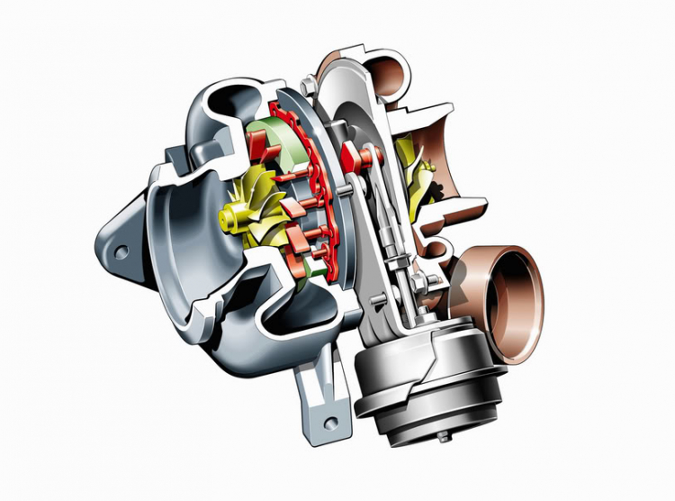 Porsche - giới thiệu động cơ xăng sử dụng Turbocharger với VTG