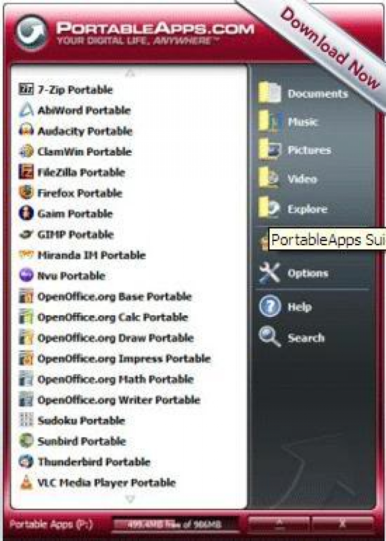 PortableApps Suite - your computer, without the computer