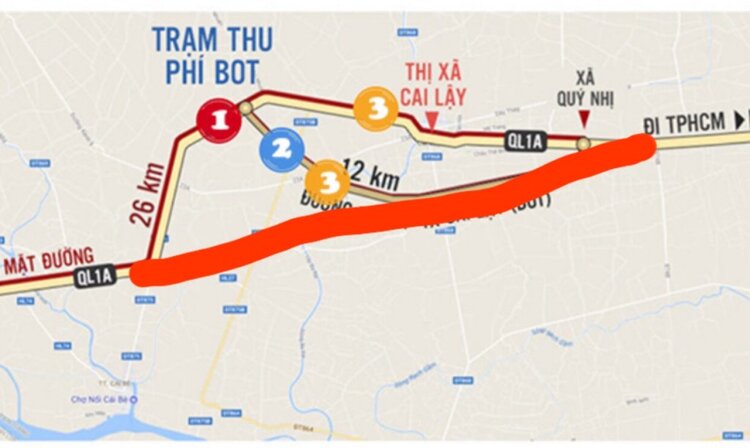 Ba phương án giải quyết BOT Cai Lậy - làm sao cho đúng?