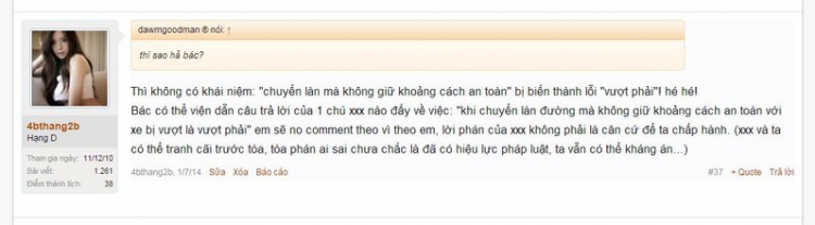 Có hay k lỗi vượt phải đường nhiều làn?