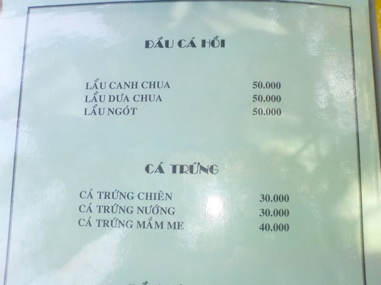 Chương trình câu cá - dã ngoại OSFC: Hồ Trị An- Đảo Ó - (05-06/04/08)