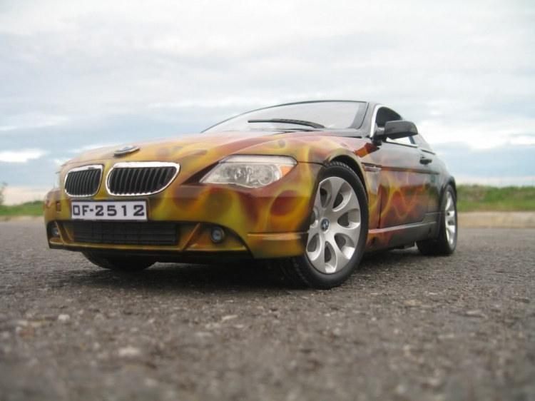 BMW 645Ci mô hình với nghệ thuật AIRBRUSH