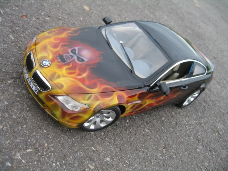 BMW 645Ci mô hình với nghệ thuật AIRBRUSH