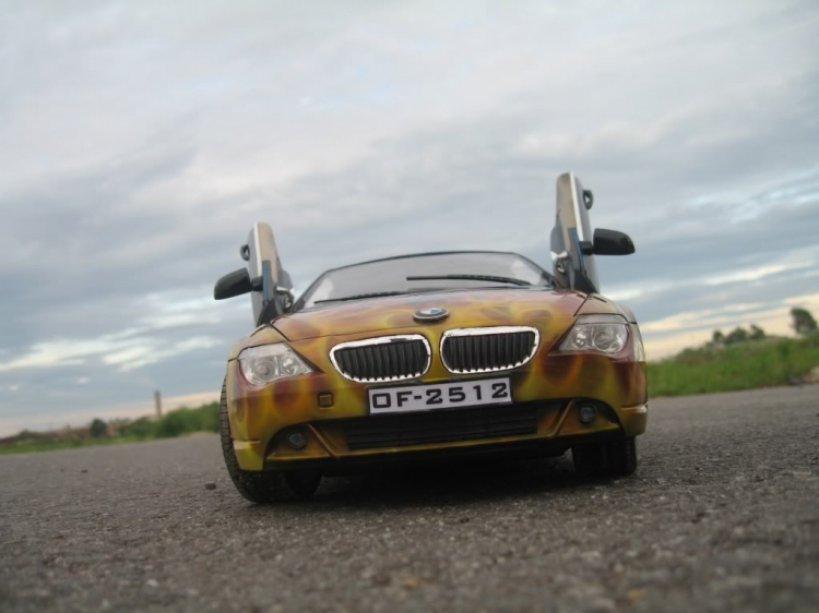 BMW 645Ci mô hình với nghệ thuật AIRBRUSH