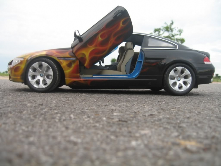 BMW 645Ci mô hình với nghệ thuật AIRBRUSH