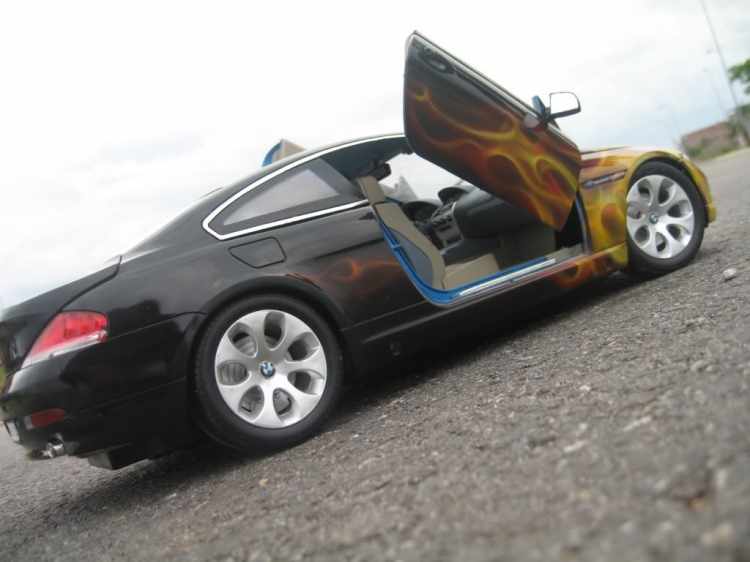 BMW 645Ci mô hình với nghệ thuật AIRBRUSH