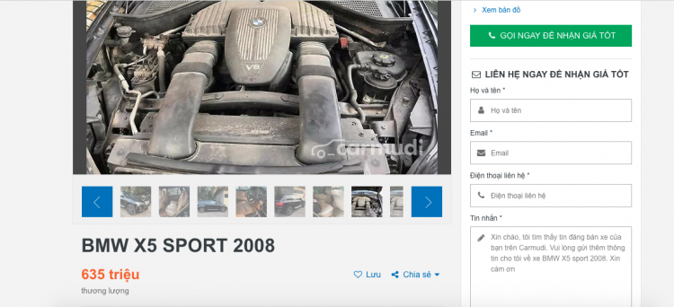 BMW X5 - 2008 (E70) rao bán 635tr này mua được không các bác?