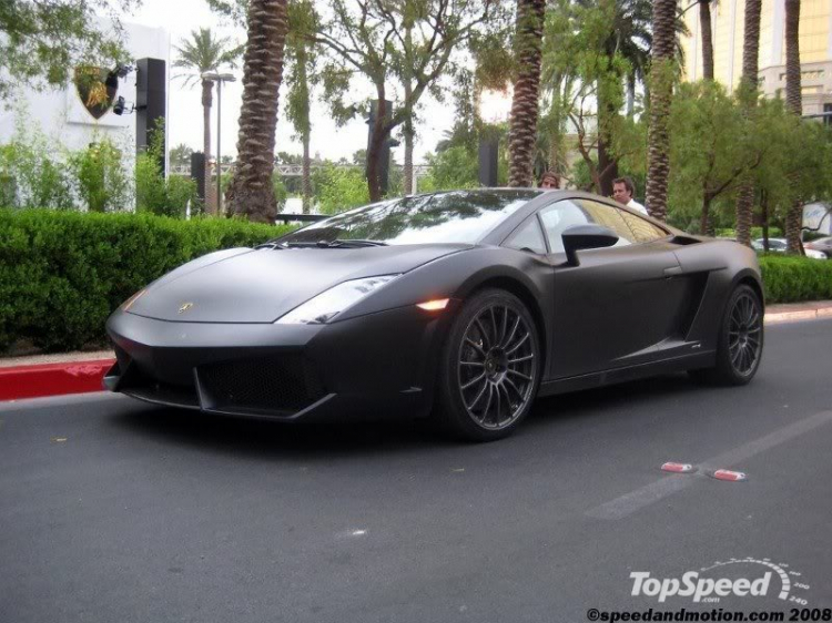 Lamborghini Matte-Black Gallardo LP560-4 in Vegas  tặng các bác coi chơi !!