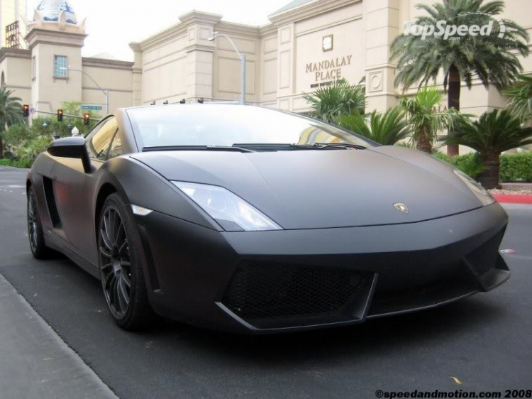 Lamborghini Matte-Black Gallardo LP560-4 in Vegas  tặng các bác coi chơi !!