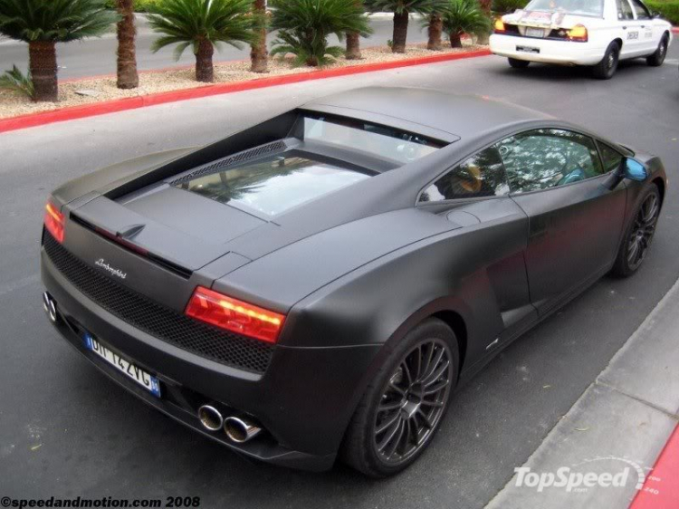 Lamborghini Matte-Black Gallardo LP560-4 in Vegas  tặng các bác coi chơi !!