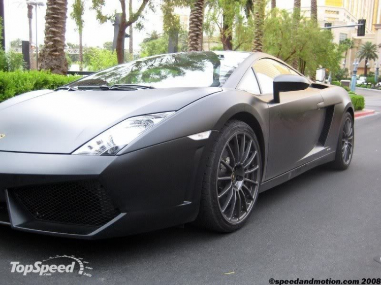 Lamborghini Matte-Black Gallardo LP560-4 in Vegas  tặng các bác coi chơi !!