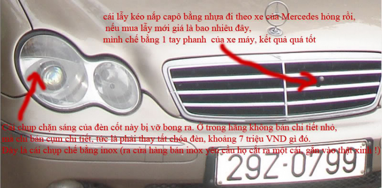 C200 đời 2003 lắp thêm đồ chơi