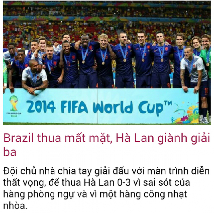 Dự đoán World Cup 2014