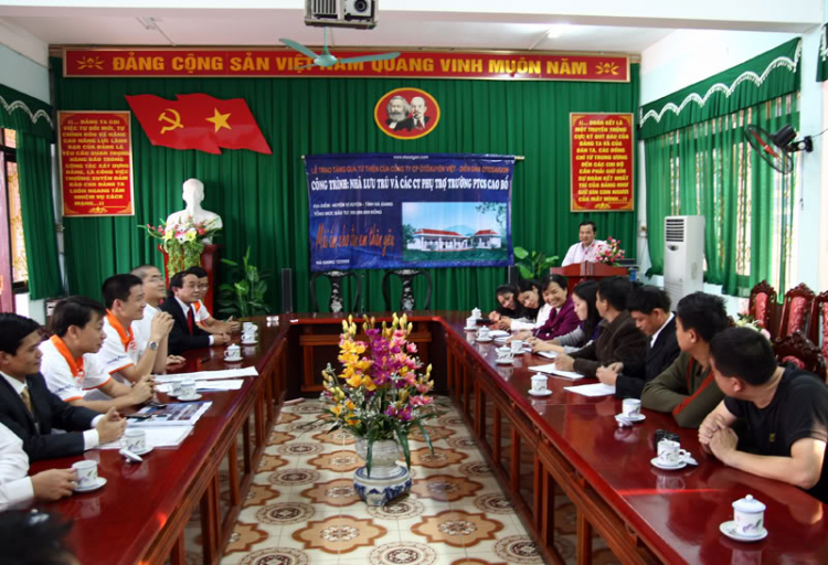 Lễ trao tặng công trình nhà lưu trú cho trường PTSC Cao Bồ - Hà Giang Lễ trao tặng công trình nhà lưu trú cho trường PTSC Cao Bồ - Hà Giang