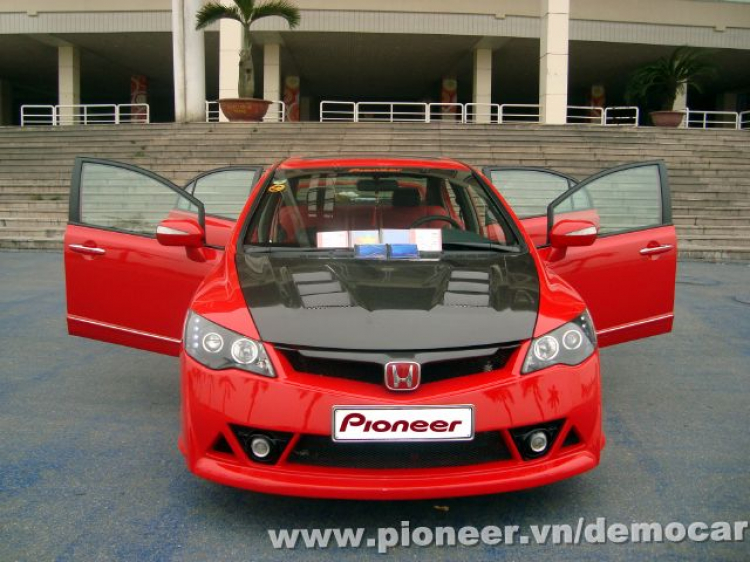 Pioneer Demo với Honda Civic - Long Thịnh Audio