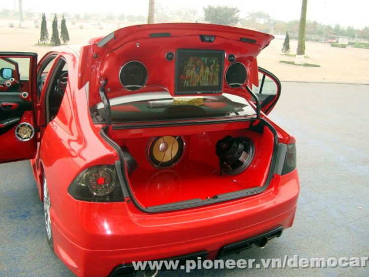 Pioneer Demo với Honda Civic - Long Thịnh Audio