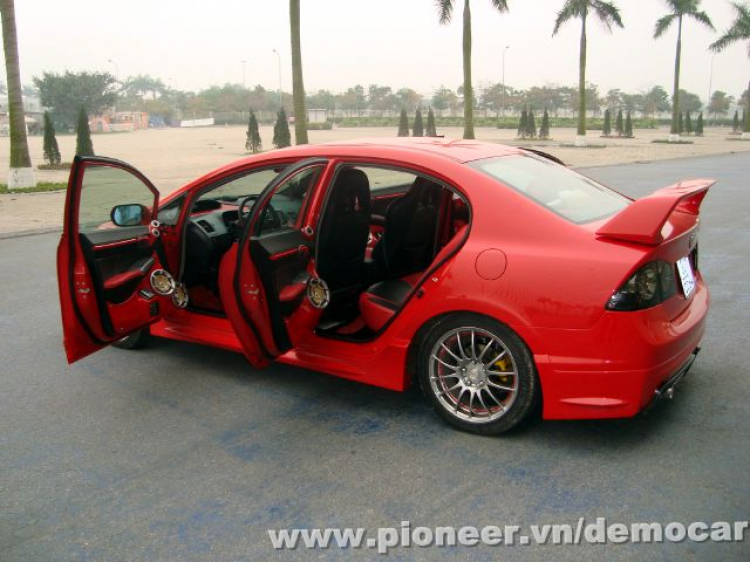 Pioneer Demo với Honda Civic Type R