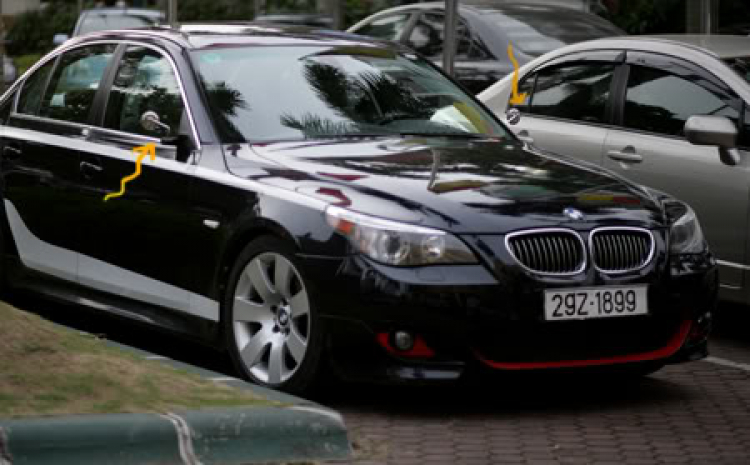 Gương chống trộm của BMW