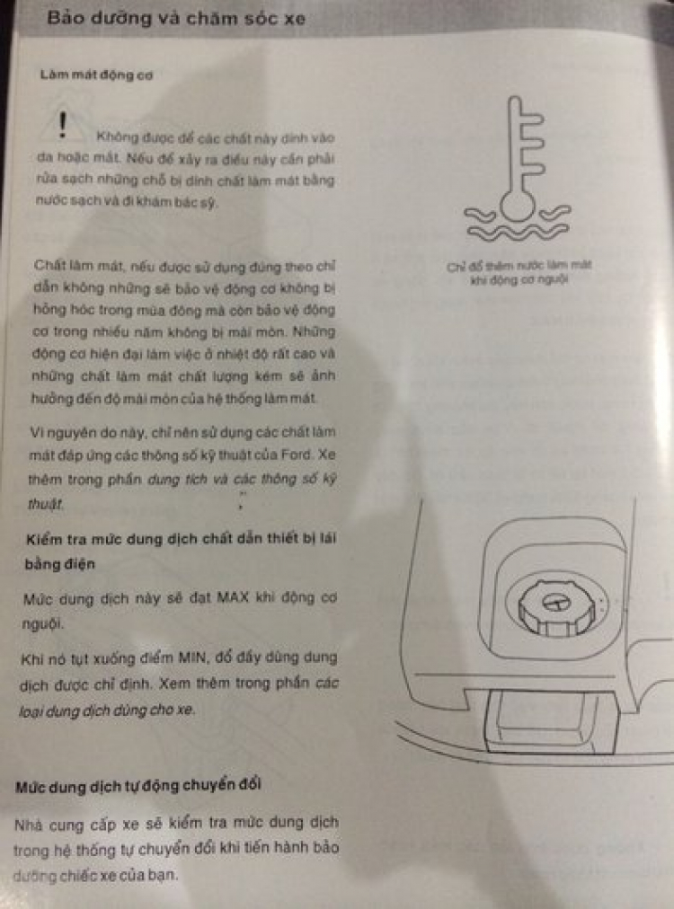 Các bác chỉ giúp em vị trí của các bộ phận trong khoang máy Mondeo Các bác chỉ giúp em vị trí của các bộ phận trong khoang máy Mondeo