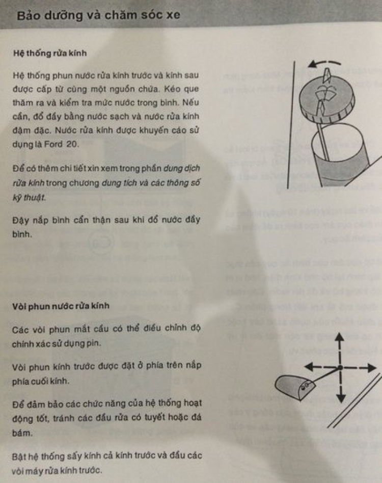 Các bác chỉ giúp em vị trí của các bộ phận trong khoang máy Mondeo