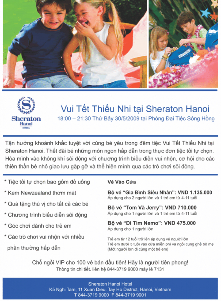 Ngày 1/6 cho mầm non SFC Ngày 1/6 cho mầm non SFC