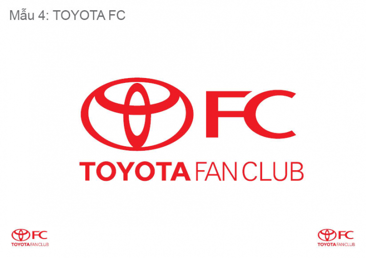 Logo & Đồng Phục Chính Thức Của Toyota Fan Club - TFC