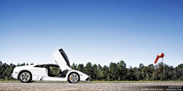 Lamborghini Murcielago LP640 màu trắng