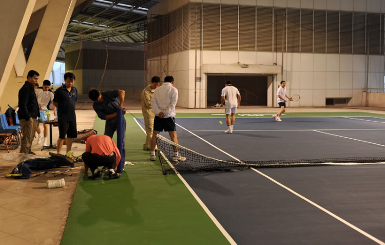 SFC KHAI TRƯƠNG BÓC TEM SÂN TENNIS MÁI CHE   ĐẦU TIÊN TẠI HÀ NỘI