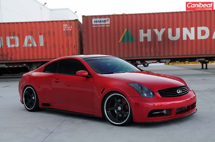 G35 Twin Turbo với Custom Widebody Kit