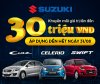 Ưu đãi đến 30 triệu đồng khi mua xe Suzuki trong tháng 8