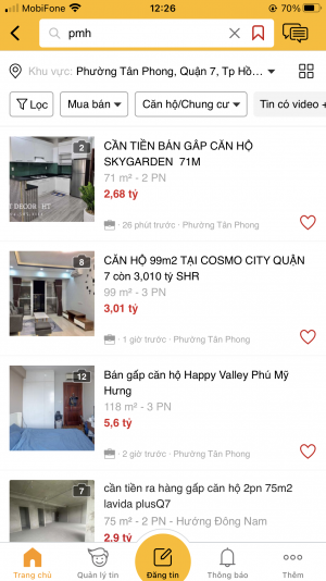 Cập nhật giá căn hộ - nhà phố kinh doanh - biệt thự Phú Mỹ Hưng