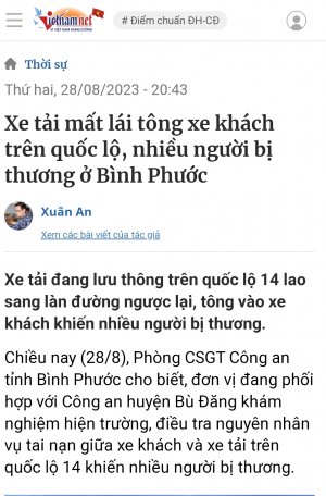 Xe khách đi ẩu như "hung thần" khi đường trơn rồi lật ngang trên quốc lộ 14